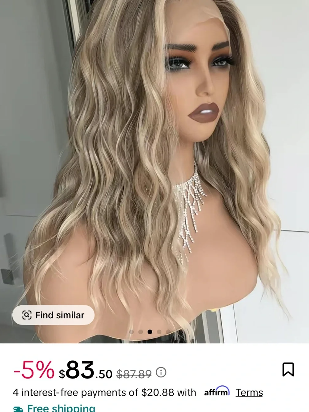 AISOM Honey Blonde Mila Lace Front Wig